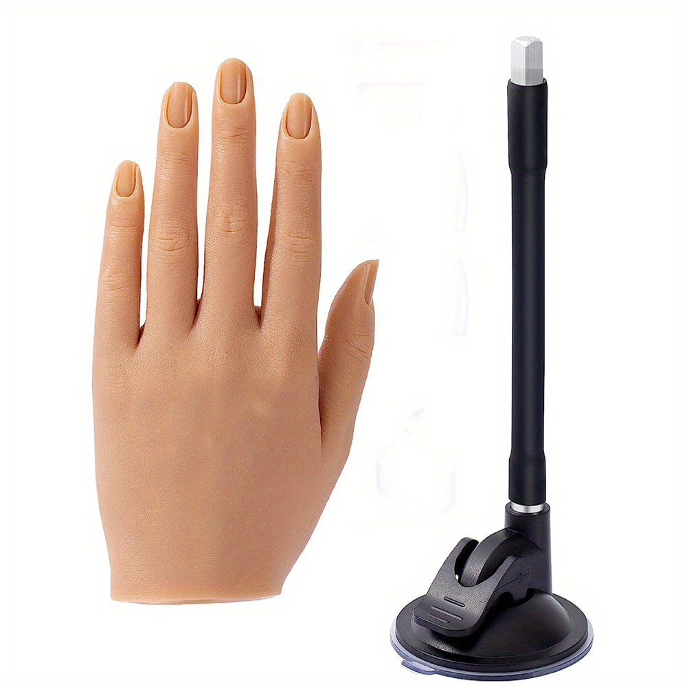 Practice Hand For Acrylic Nails Realistic Silicone Nail Practice Hand  Mannequin Reusable Fake Hand Acrylic Nail Kit Nail Supplies For Nail Art  Display Suitable Practice Tools From Starters To Manicurists (left Hand) -  Temu Slovenia