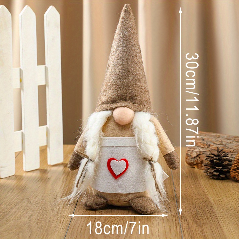 Gnome Doll Ornament Faceless Gnome Plush Handmade - Temu