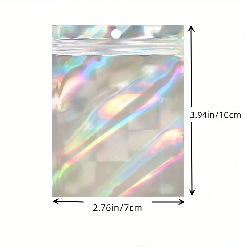 Holographic Bag Large size Resealable Polyester Film - Temu