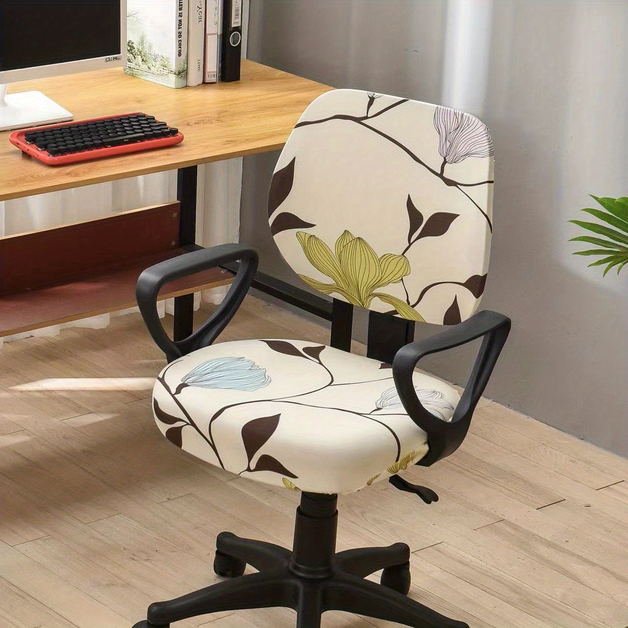 Decorative computer discount office chair cover