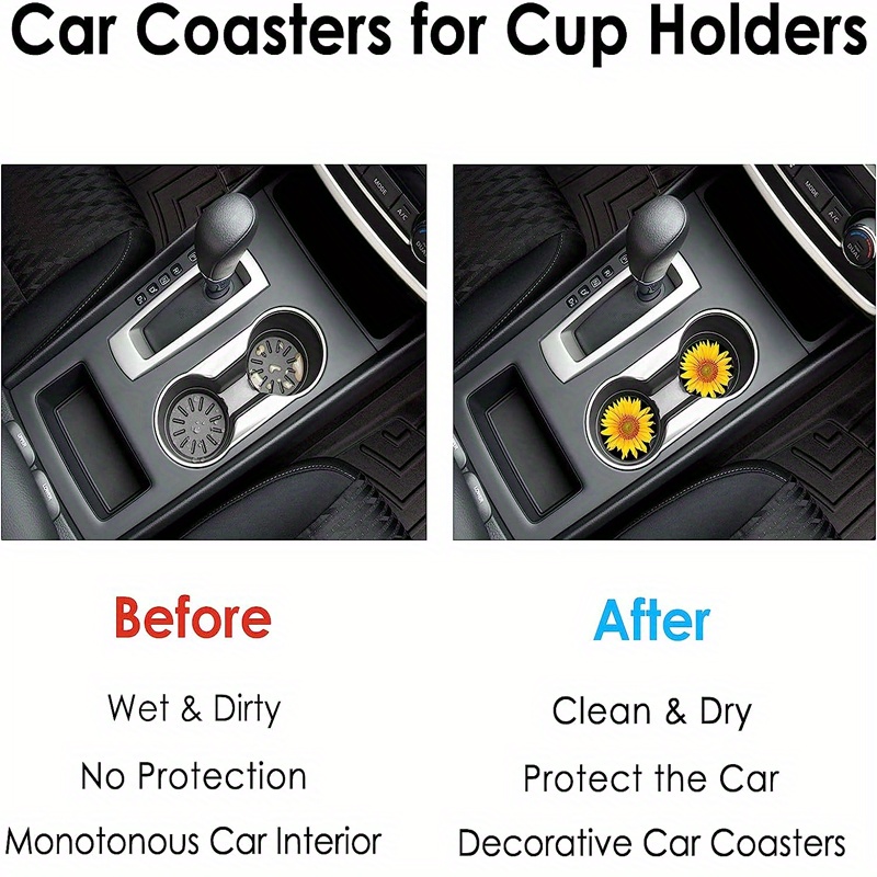 Car Cup Holder Dual Cup Holder Insert Drink Cupholder Interior