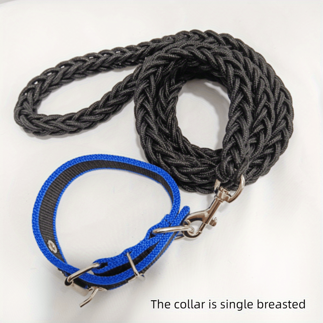 Braided nylon dog clearance collar