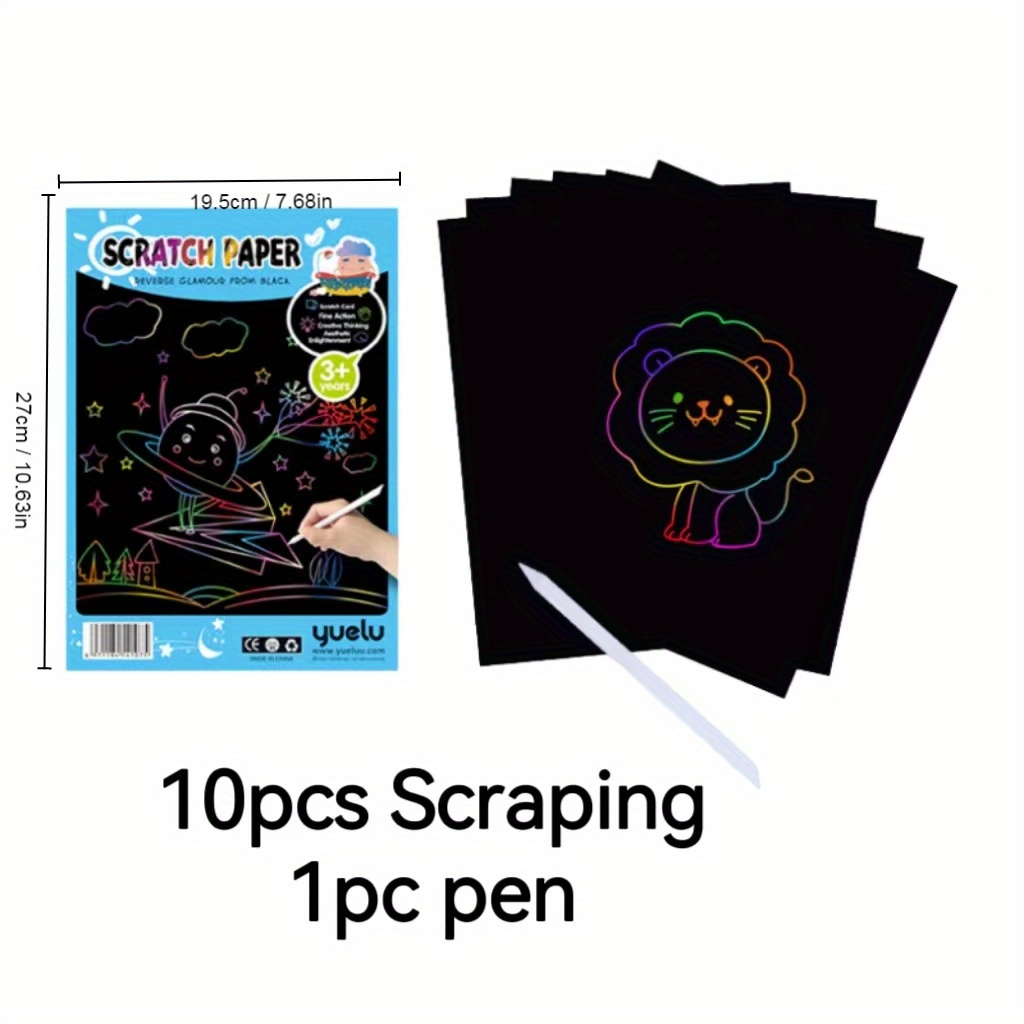 Scratch Paper Art Set , 32K 20/40 Sheets Scratch It Off Rainbow Magic Paper  Craft, DIY Holiday Gift Birthday Party Games For Boys And Girls