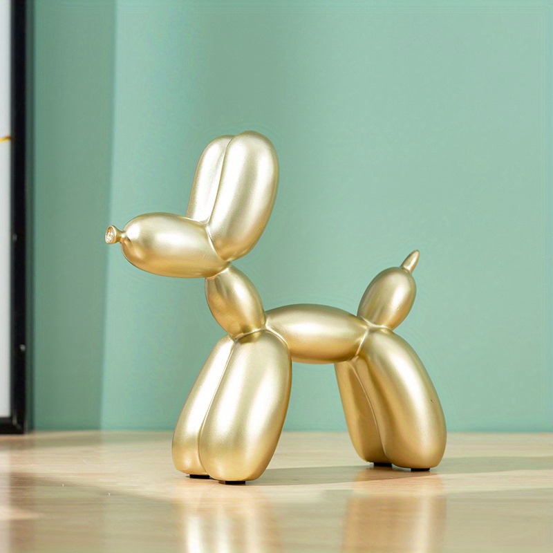 Creative Splash Ink Balloon Dog Sculpture Statue Resin Nordic Home Living  Room Decoration Kawaii Room Decor Desk Accessories 