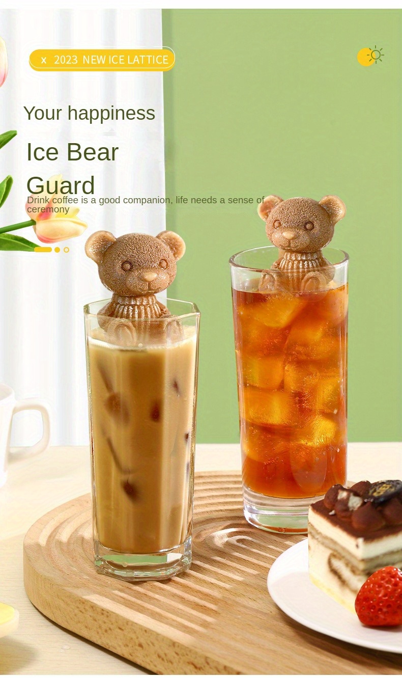 Tagold Christmas Savings Clearance! Cow Coffee Milk Tea Ice Molds With The  Same Drink Ice Tray Silicone Creative 