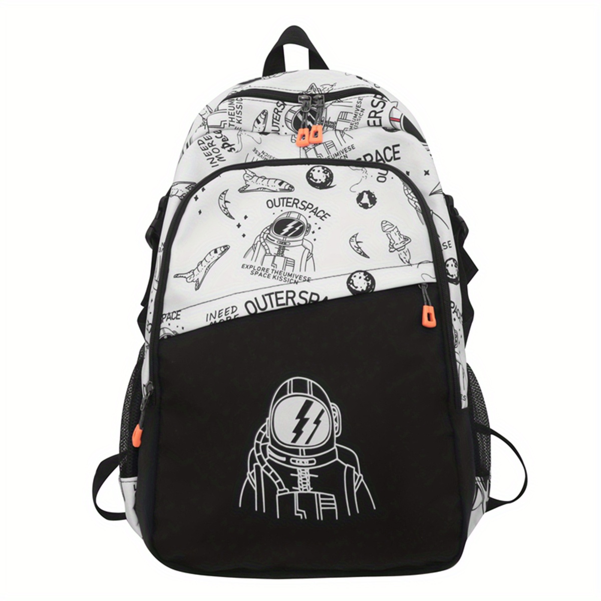 Graffiti Spaceman School Bag Large Capacity Backpack