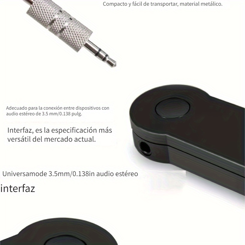 Receptor Bluetooth auxiliar para coche, adaptador de Audio