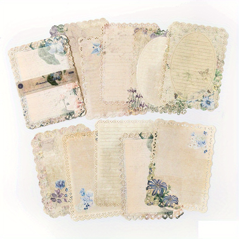 54x Junk Journal Vintage Background Paper Sewing Theme