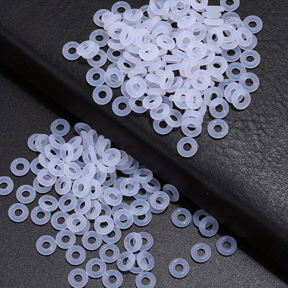 White Silicone Clip Charms Safety Stopper Silicone Spacer - Temu