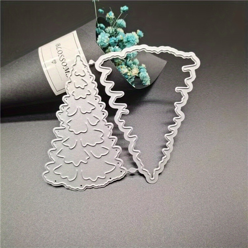 Metal Cutting Dies For Making Christmas Trees, Embossing, And Card Crafting