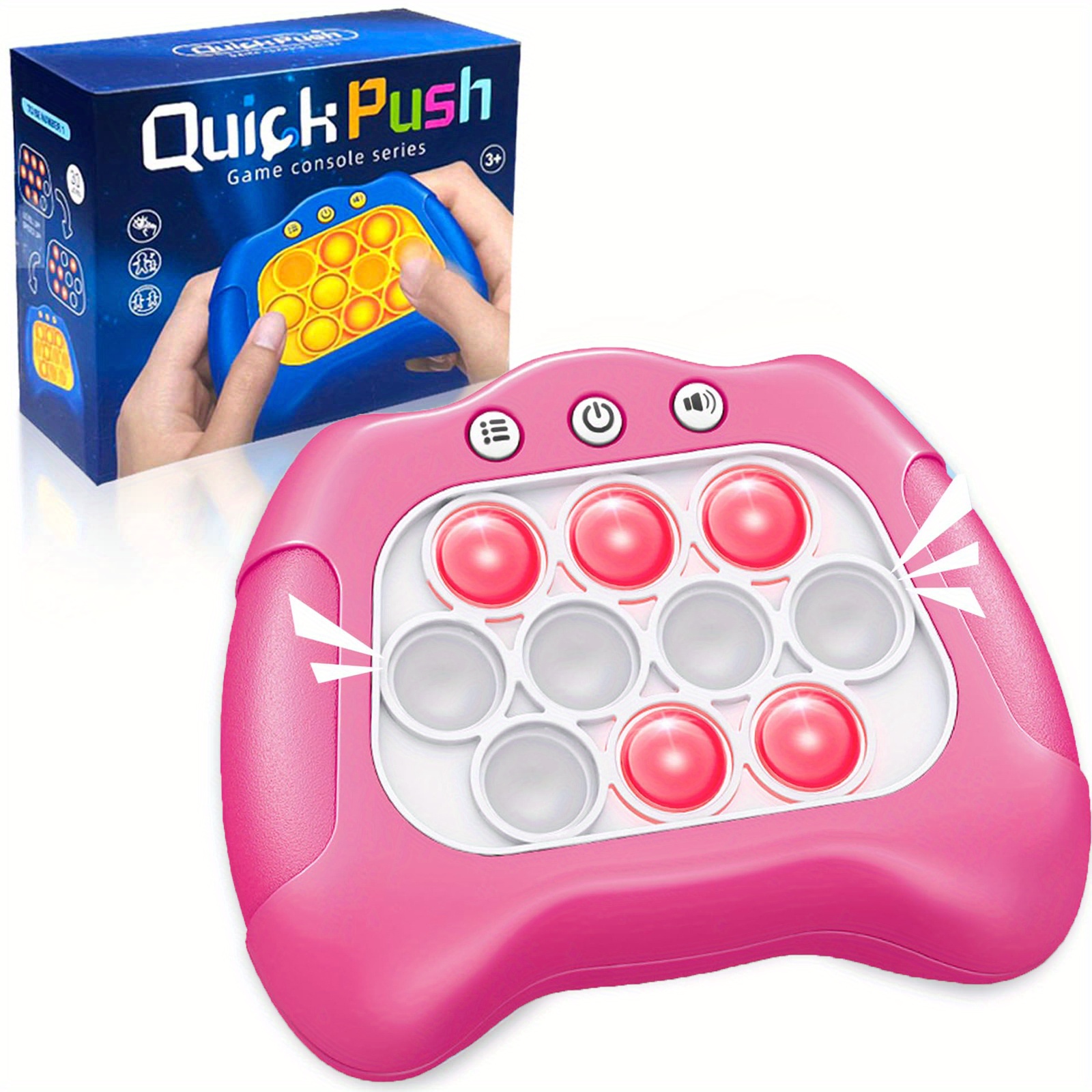 Pop Fidget Bubble Toy Electronic Push Sensory Stress Relief Game Popit Gift  Kids