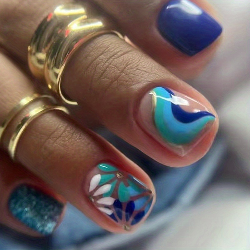 Nail Art Designs for Blue Summer Nails 2023 - 19 ideas - thepinkgoose.com | Blue  nail art designs, Summer nails beach, Neon blue nails