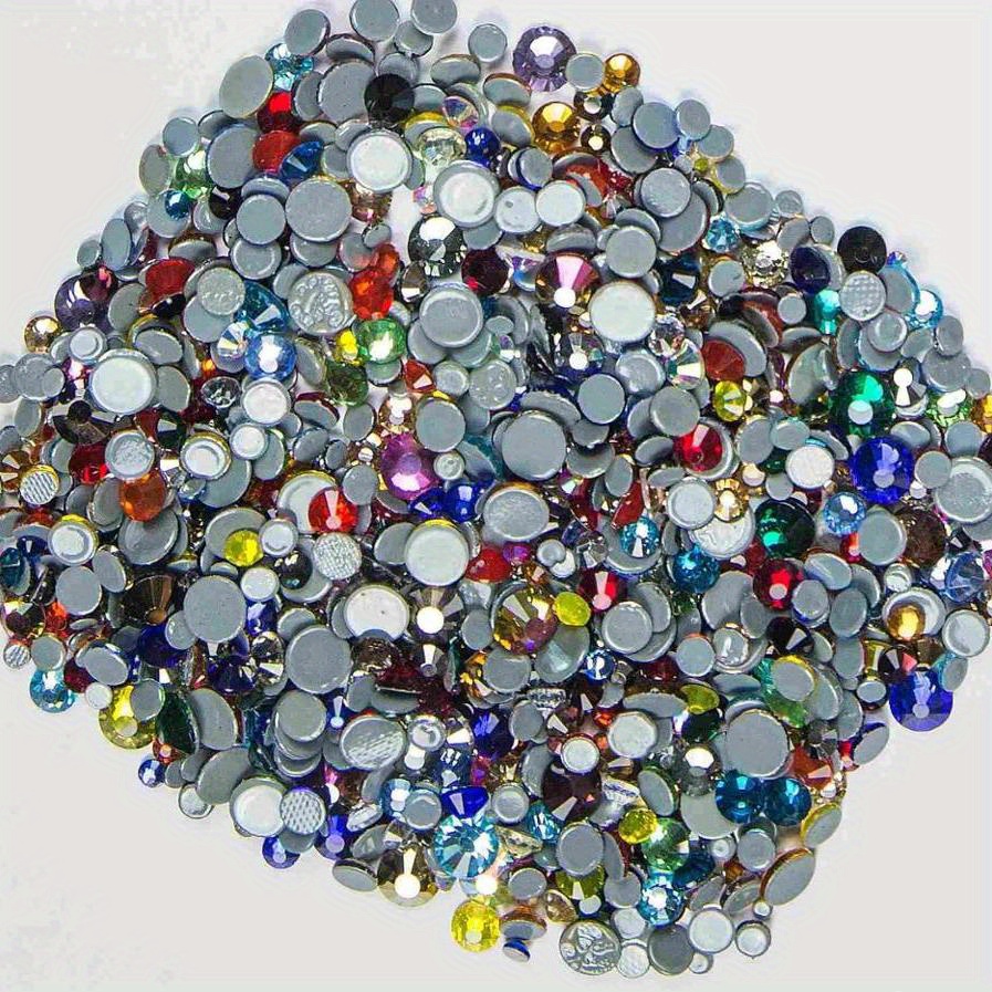 30 Colors Crystal AB Mix Glass Hot Fix Rhinestones For Clothing