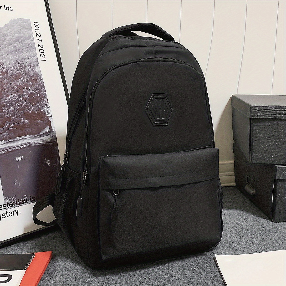 OW COLLEGE BACKPACK in black
