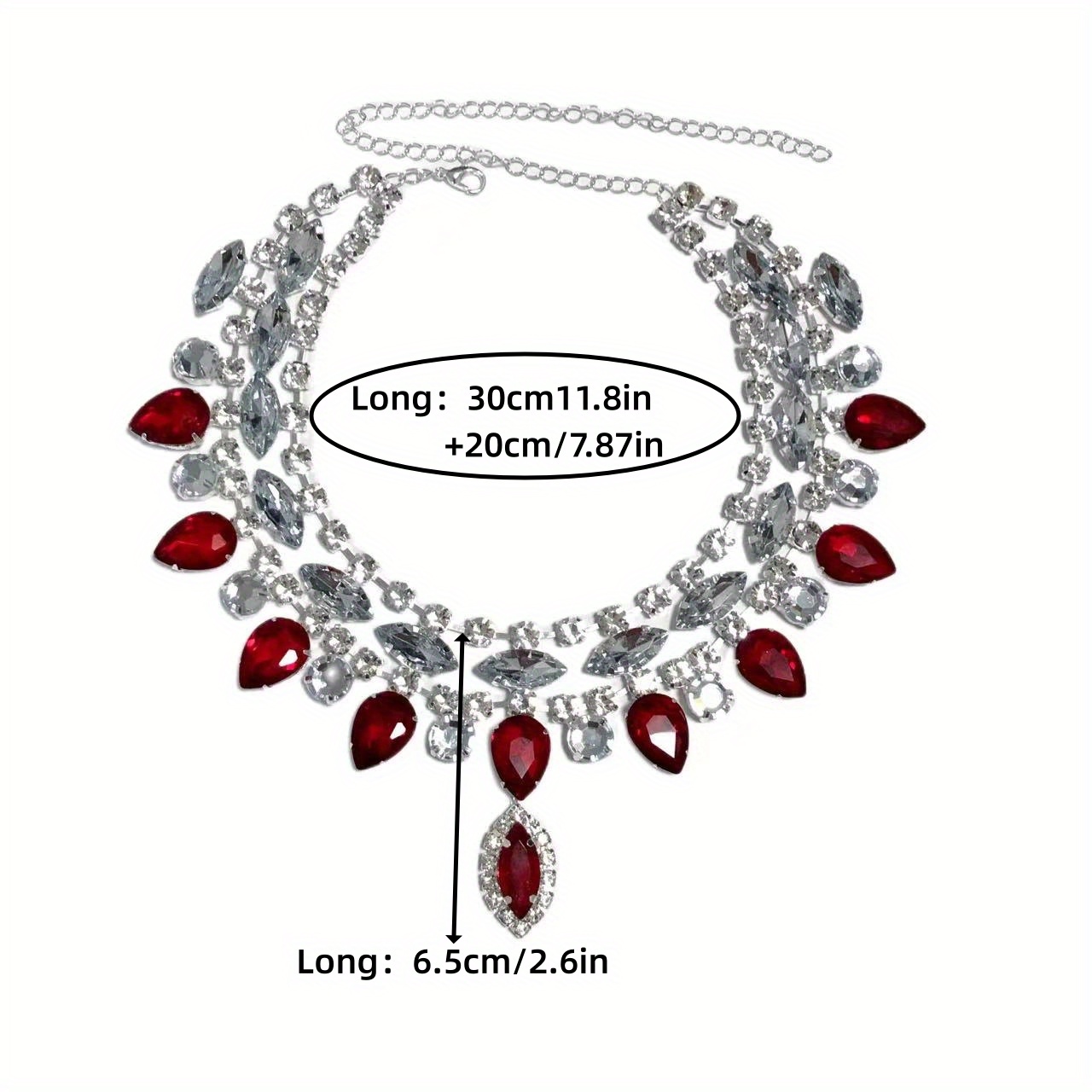 Elegant Bridal Necklace Statement Rhinestone Choker Necklace - Temu