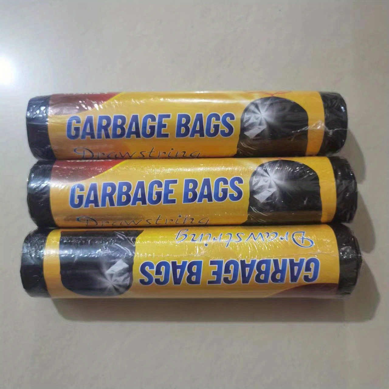 Reli. Bolsas de basura con cordón de 30 galones, 250 unidades a granel,  color negro, bolsas de basura resistentes de 30 galones, grandes