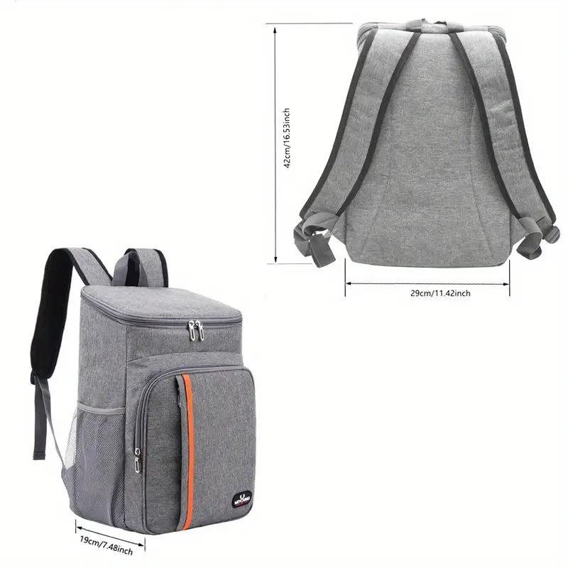 1pc cooler bag heavy duty oxford fabric cooler backpack waterproof leakproof insulation outdoor tote bag for beach picnic school office travel accessories beach accessories kitchen accessories home kitchen items details 0
