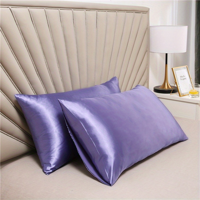 Satin Pillowcase Hair Skin Queen Light Gray Blackish Green - Temu