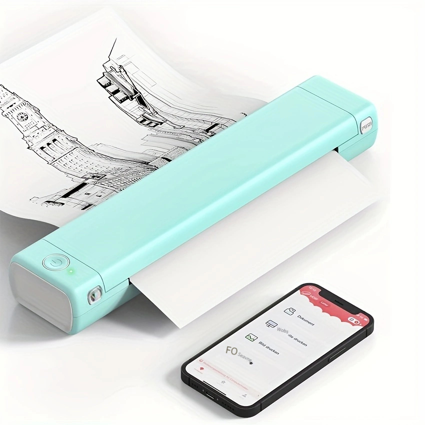 Impresora térmica portátil Bluetooth para tatuajes, impresora compacta sin  tinta para teléfono y laptop, impresoras portátiles inalámbricas para