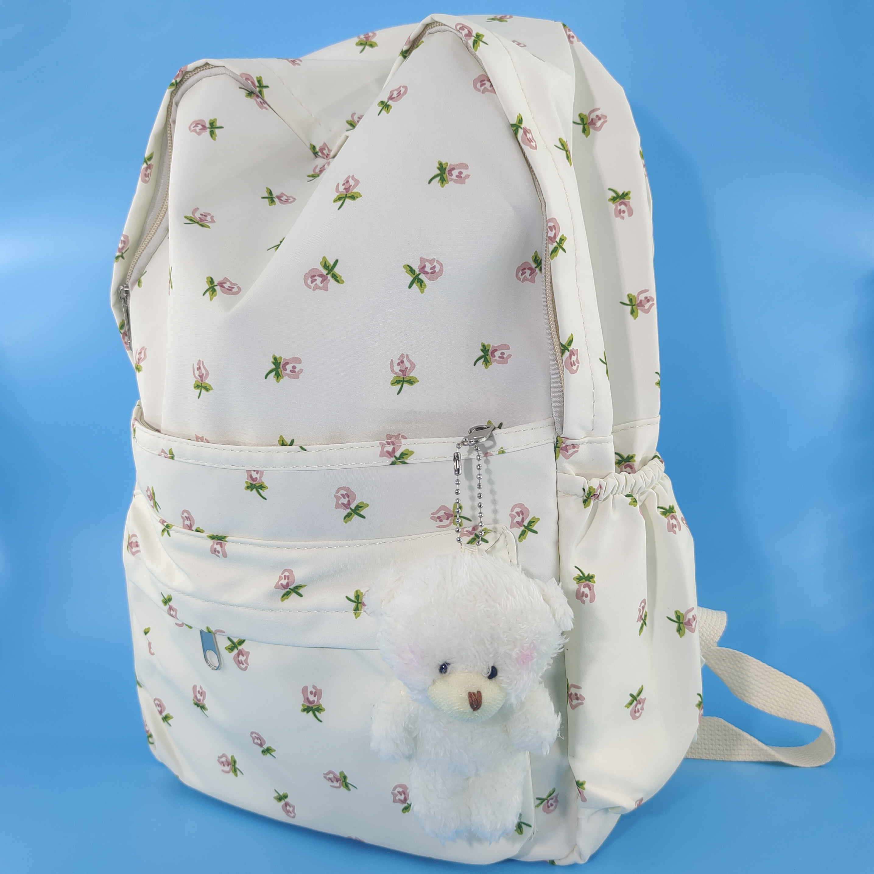 2022 Cute Preppy School Bag Floral Printed Kawaii Backpack Cottagecore  Aesthetic Backpack BookBag Laptop Daypack, Brown, Daypack Backpacks :  : Electronics