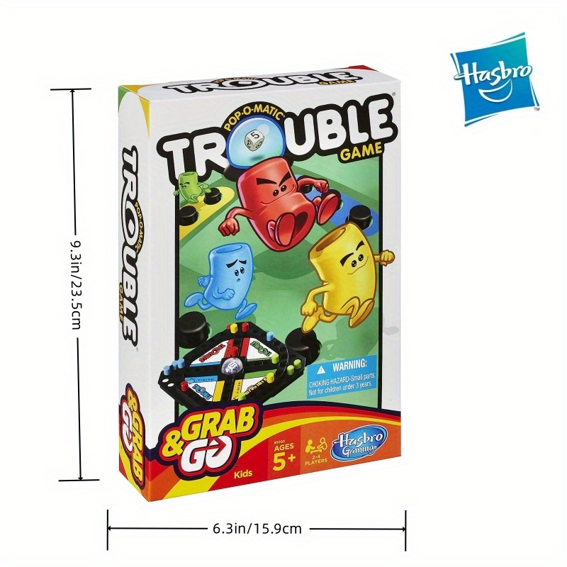 Hasbro Gaming Trouble Board Game, 2-4 Players - For Kids 5 Years