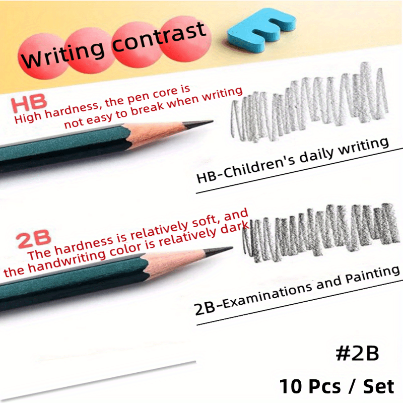 2b Hb Pencil Exam Drawing 2b Pencil Sketch/hb Pencil Writing - Temu