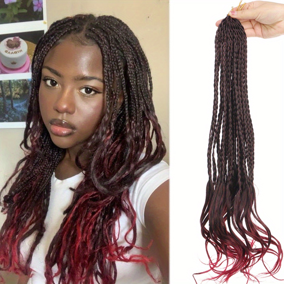 45 72 Cm French Curl Crochet Braids Extensions Box Braids Crochet