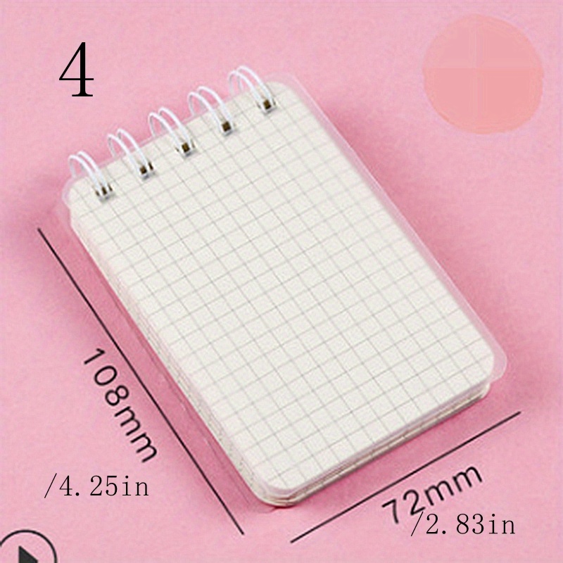 A7 Mini Spiral Notebook Grid Lined Paper