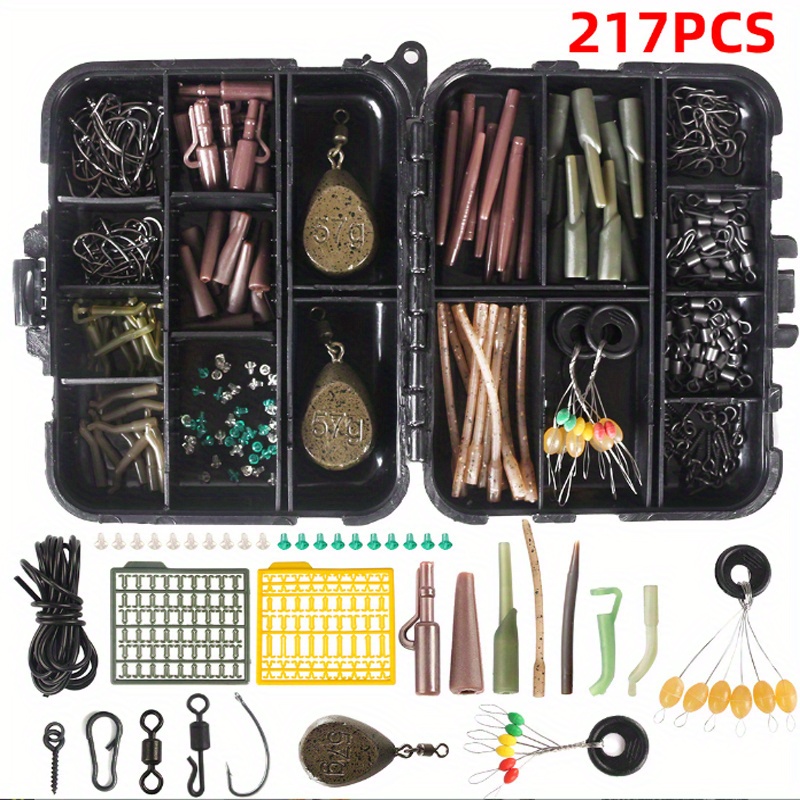 Carp Fishing Tackle Kit Carp Fishing Equipment 217pcs Carp Fishing Bait Fish