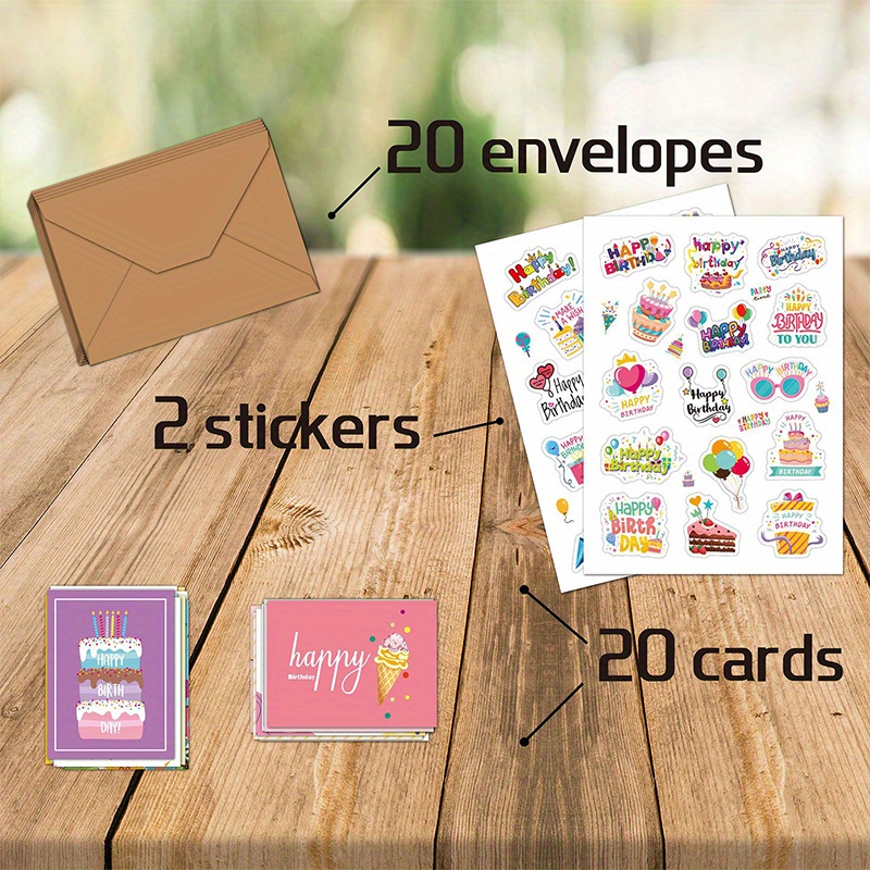 Little Happy Notes Box Set | Mini Cards with Envelopes and Stickers