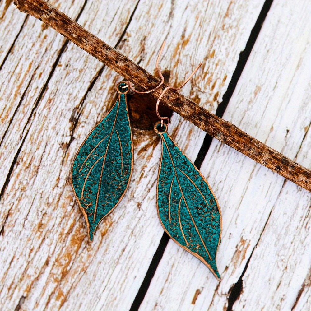 E-shop Vintage Boho Legierung Zinklegierung Blatt Anhänger Ohrringe, Kreativ, für Frauen, Party Schmuck