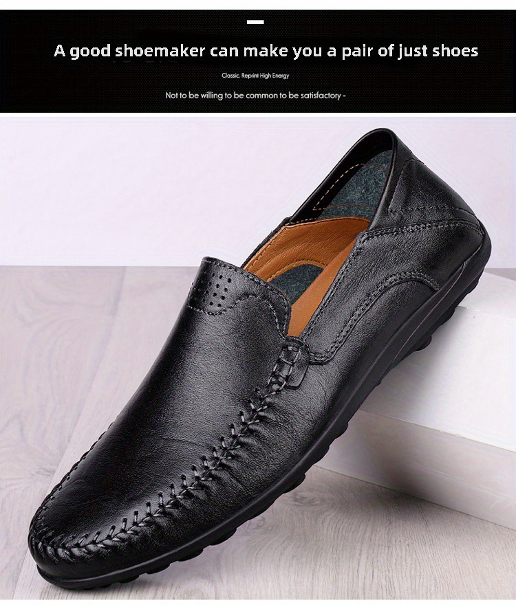 Decent Black Loafer Handmade Leather Shoes