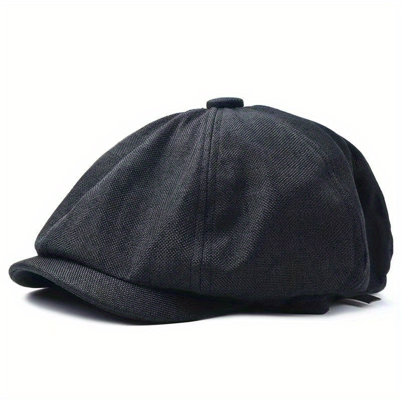 Linen Summer Cap for Men and Women Classic Linen Cap Hat Baseball