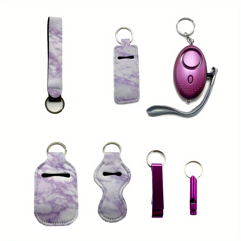 Safety Keychain Full Set Self Defense Security Keychain Set - Temu