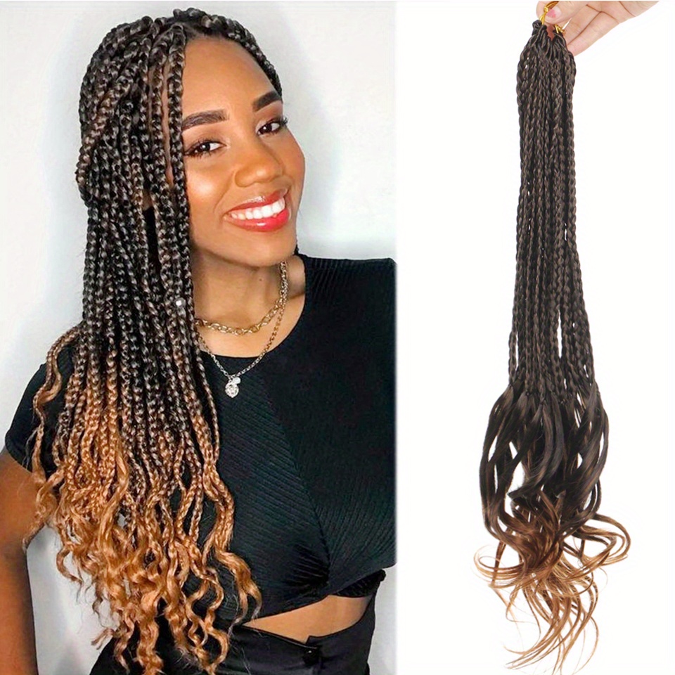 45 72 Cm French Curl Crochet Braids Extensions Box Braids Crochet