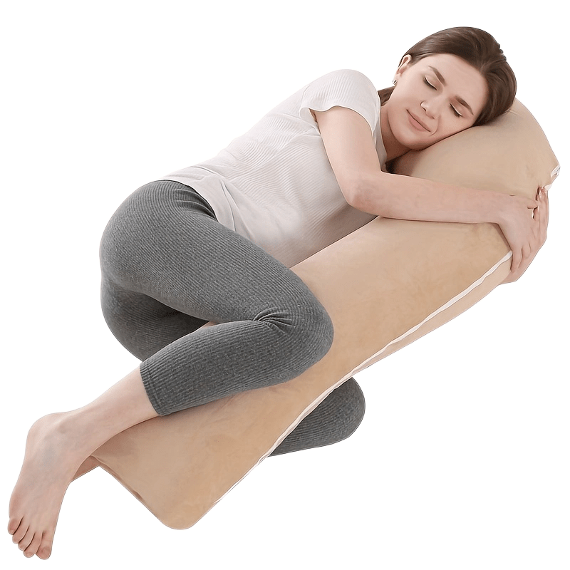 Pregnancy Pillows with Cooling Cover, J Shaped Maternity Body