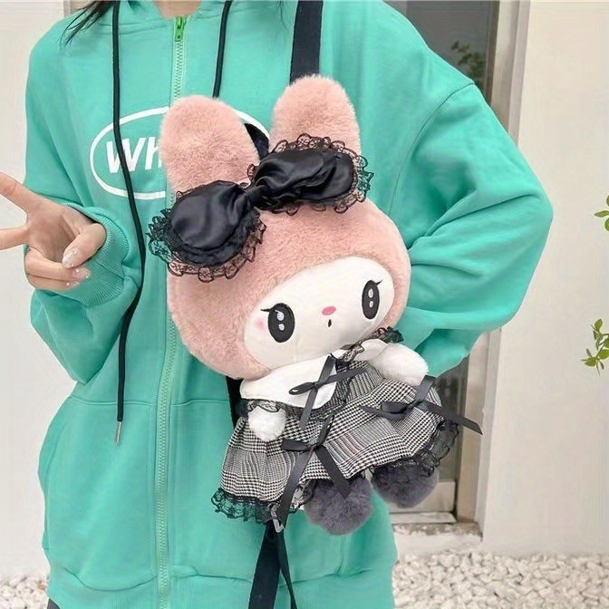 Kawaii Characters Kuromi Plush Backpack Doll A Sweet - Temu