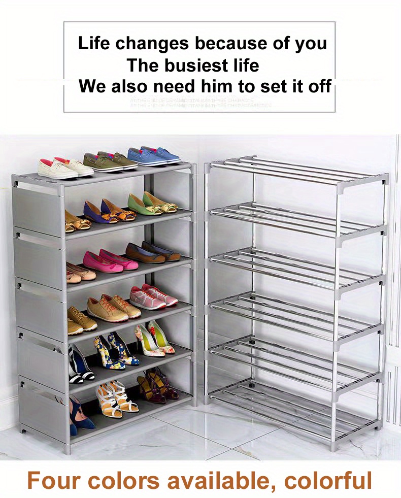 BHIMADA 6 Layer Heavy-Duty Shoe Rack Multipurpose Cabinet/Wadrobe/Furniture  Hardware/ with Non-Woven Fabric