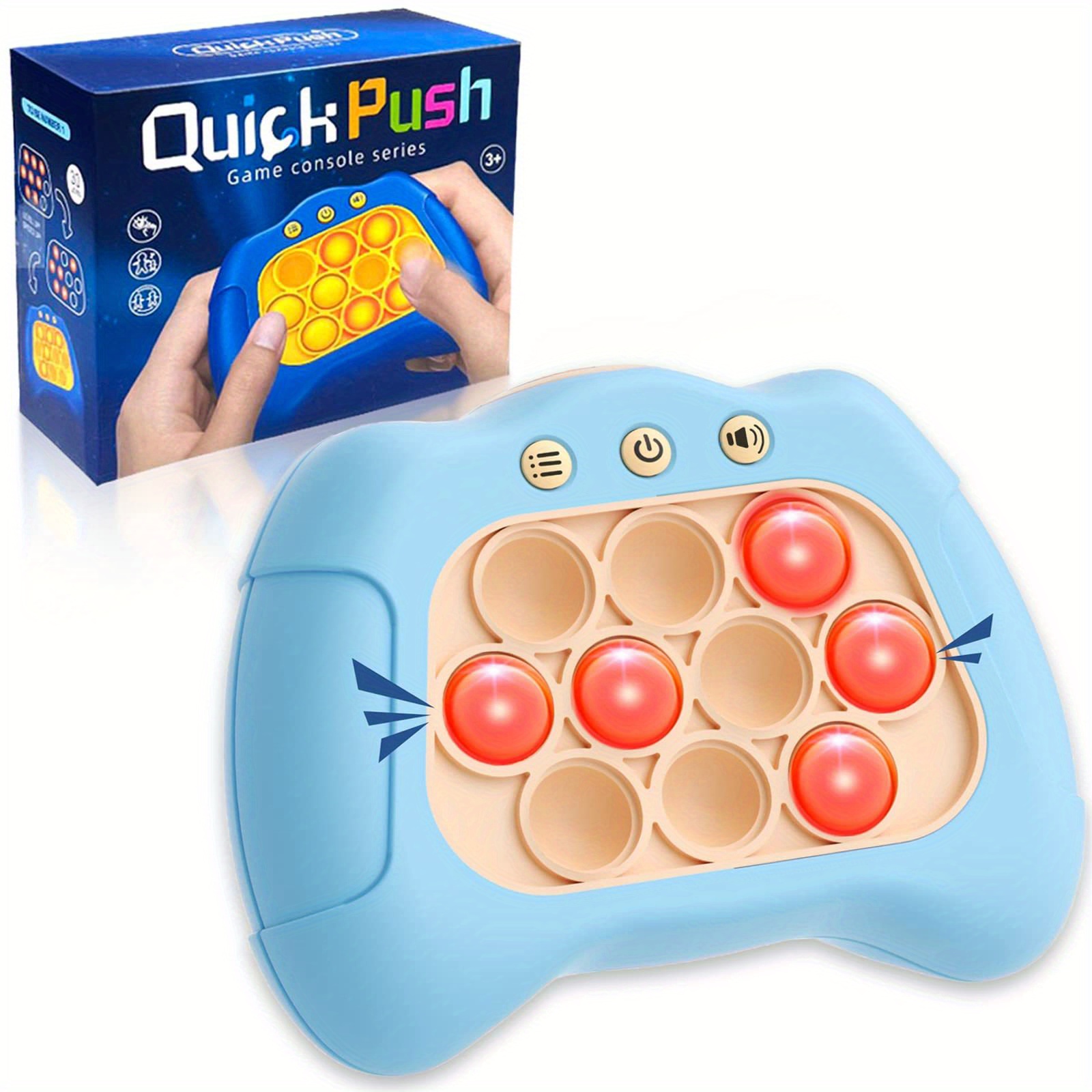 Fidget Toys for Kids Quick Push Bubble Game Console Simulate Fun