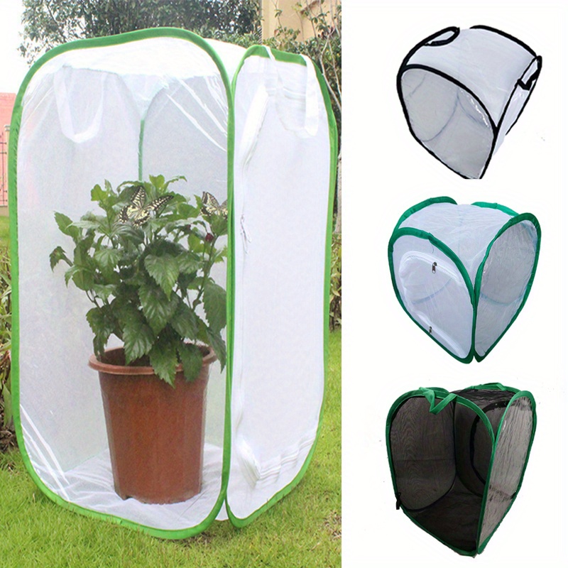 1 Pack Large Pet Cage Folding Butterfly Pvc Cage For Plant