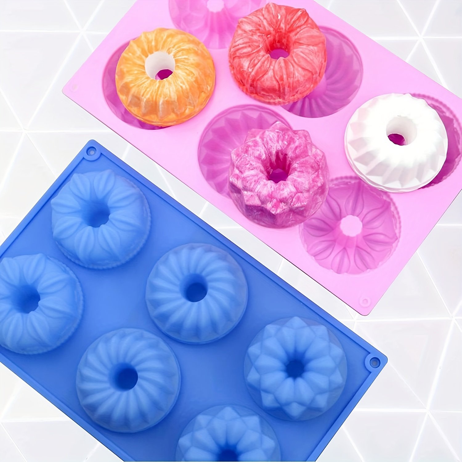 Silicone Bundt Cake Pan Fluted Tube Cake Mold With Flower - Temu