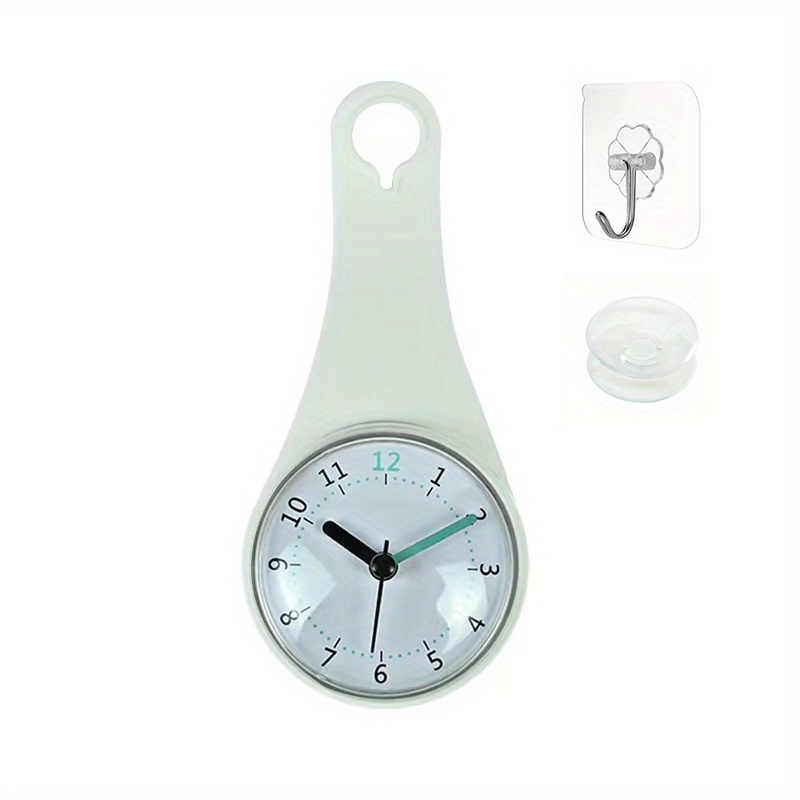 Reloj Pared Ducha Impermeable 1 Pieza, Reloj Pared Adhesivo Succión Cuarzo  Silencioso Digital Resistente Agua, Reloj Analógico Redondo Barrido Tiempo  Baño Impermeable Grande (batería No Incluida) - Hogar Cocina - Temu