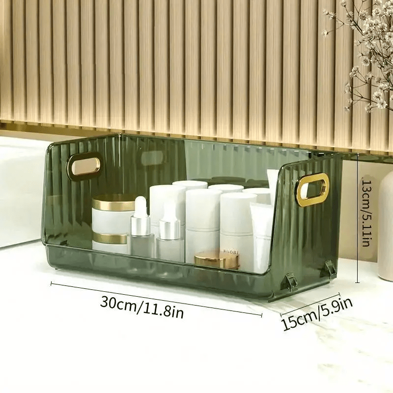 Stackable Desktop Storage Box Cosmetics Makeup Organizer - Temu