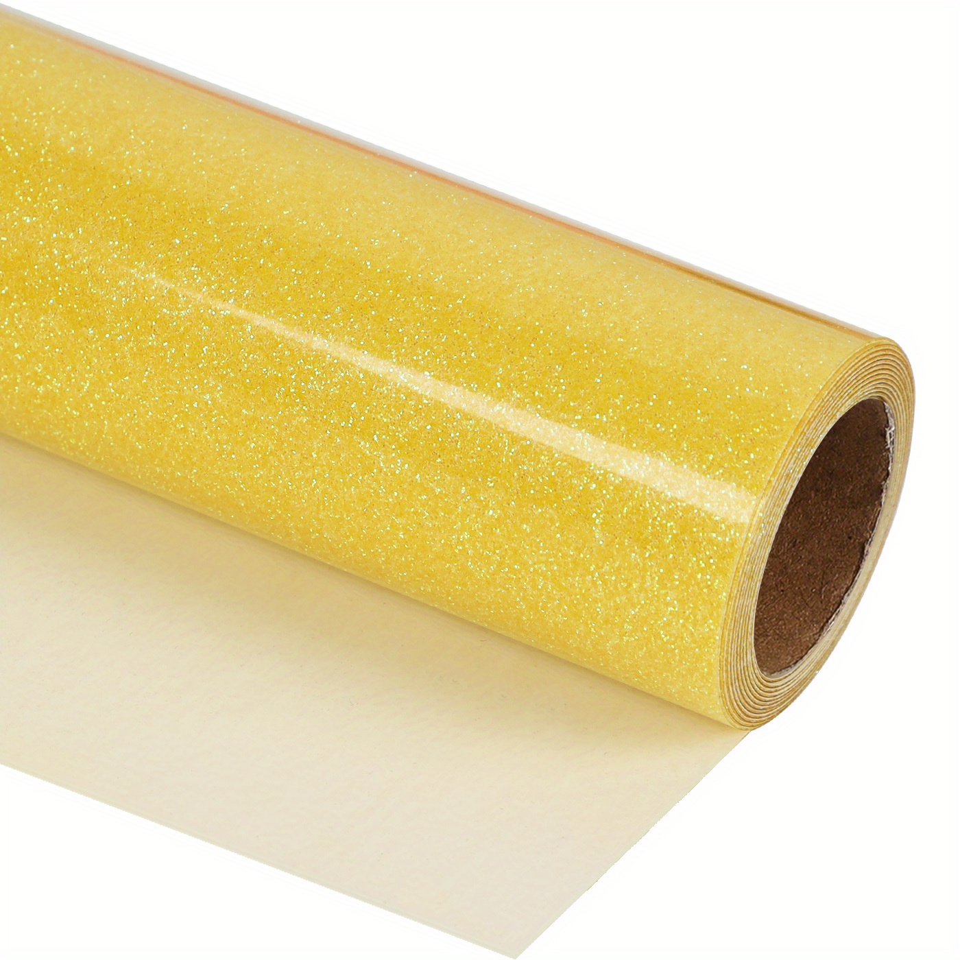 Golden Glitter Htv Thermal Transfer Vinyl Roll Vinyl Iron - Temu