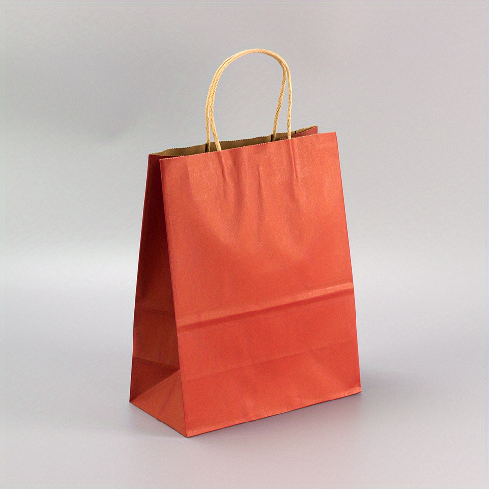 50/100pcs Brown Kraft Paper Bags With Handles, 5.9x3.2x8.3 Inch Small Plain  Gift Bags, Grocery Retail Bag, Party Birthday Gift Bag, Shopping Bag, New  Year Valentine's Day Wedding Birthday Gift Wrapping And Storage