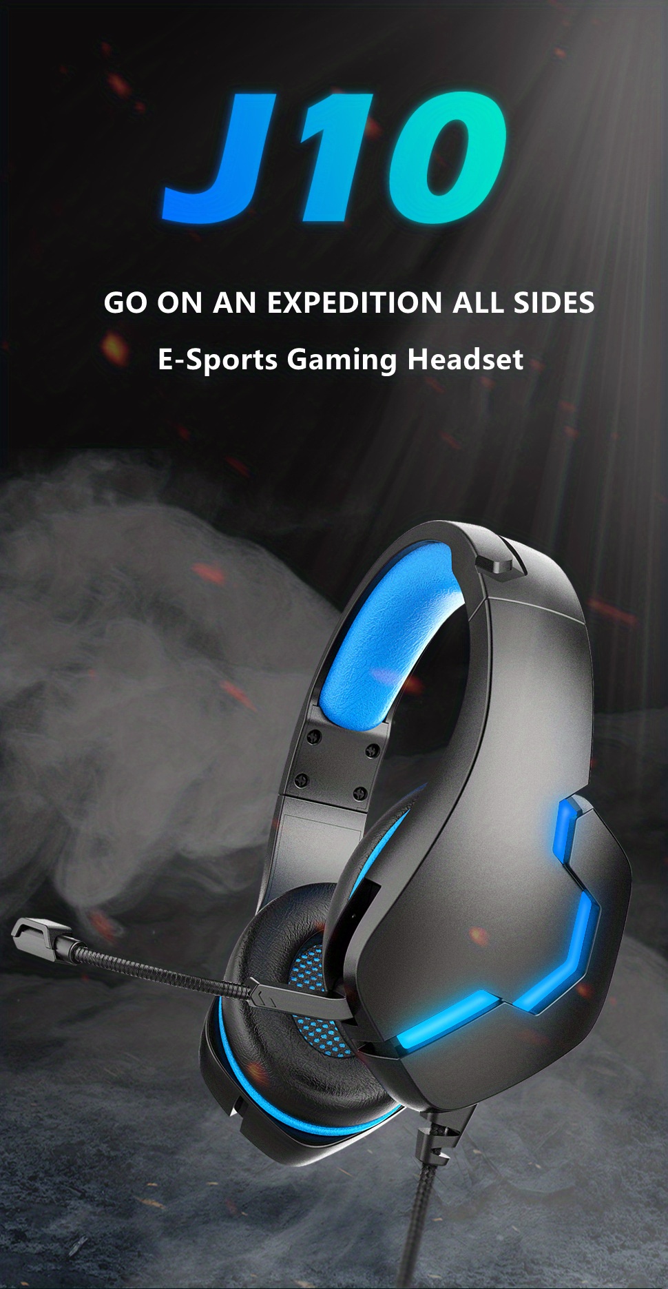 Game Headset Blue
