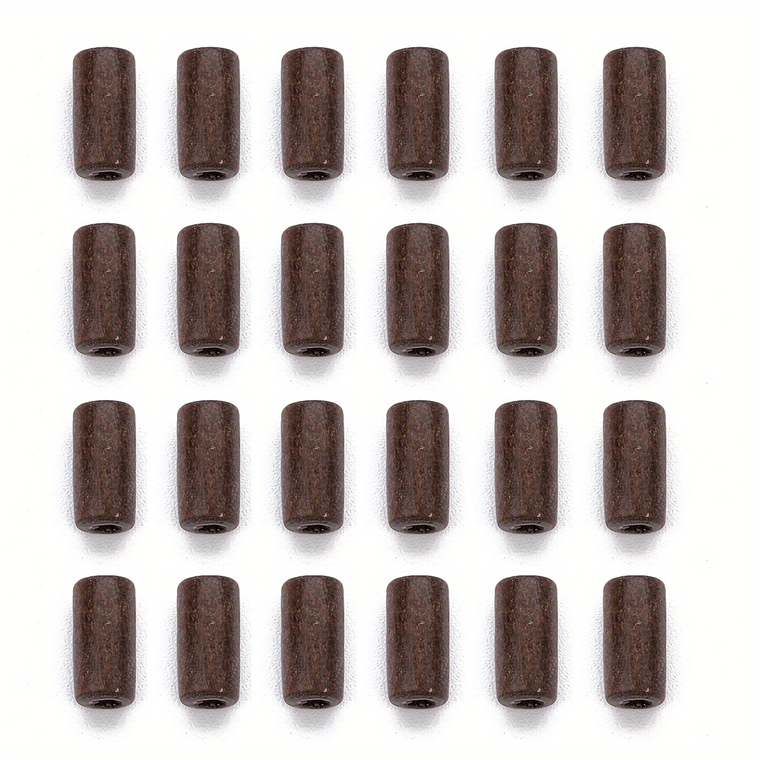 Image of 300pcs Cylindrical Wooden Beads For For Diy Necklace Bracelet Jewelry Accessories