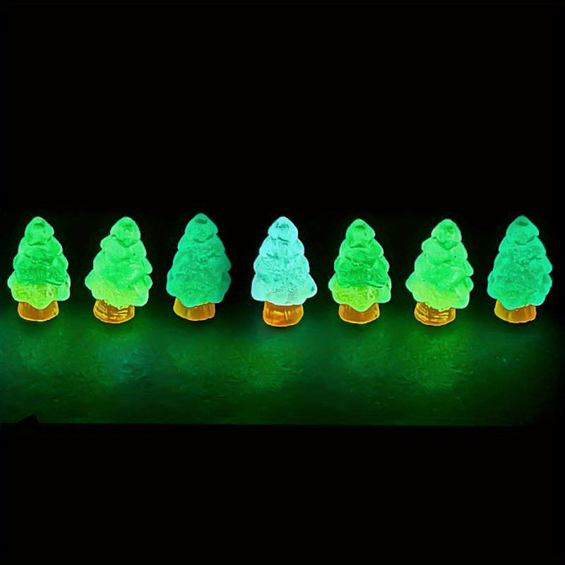 Crystal Mini Christmas Tree Sculpture Statue Wishing Tree Temu