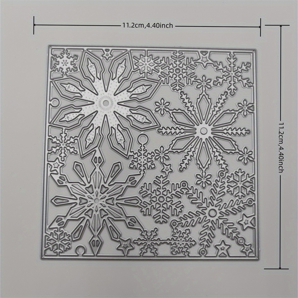 A Cutting Die For A Christmas Snowflake Backdrop Used For Making Card Decorations