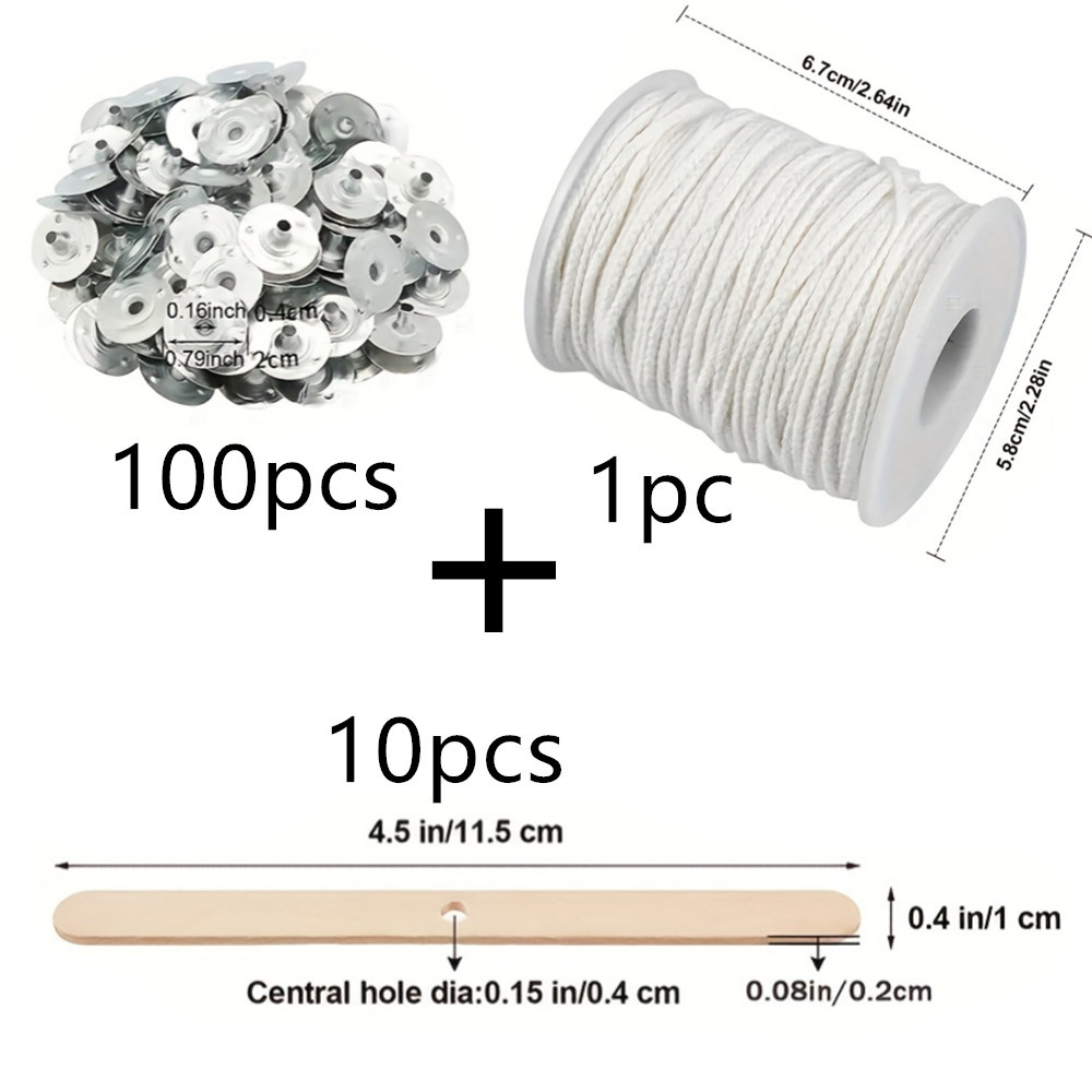 DIY Candle Wick Roll 61m Cotton Rope For Making Candles, Candle Core